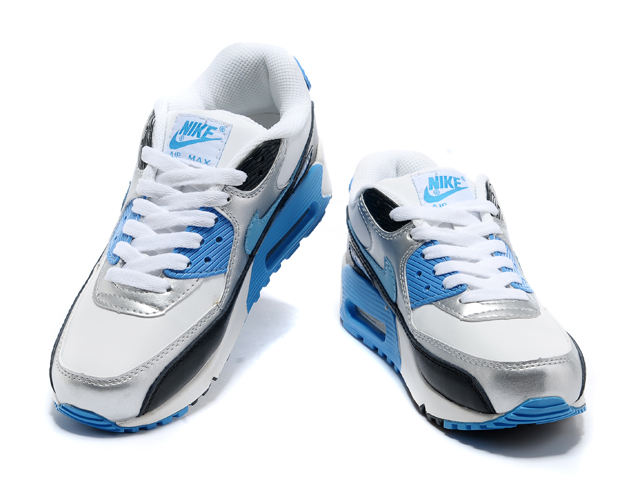 Nike Air Max Shoes Womens Blue/White/Silver Online